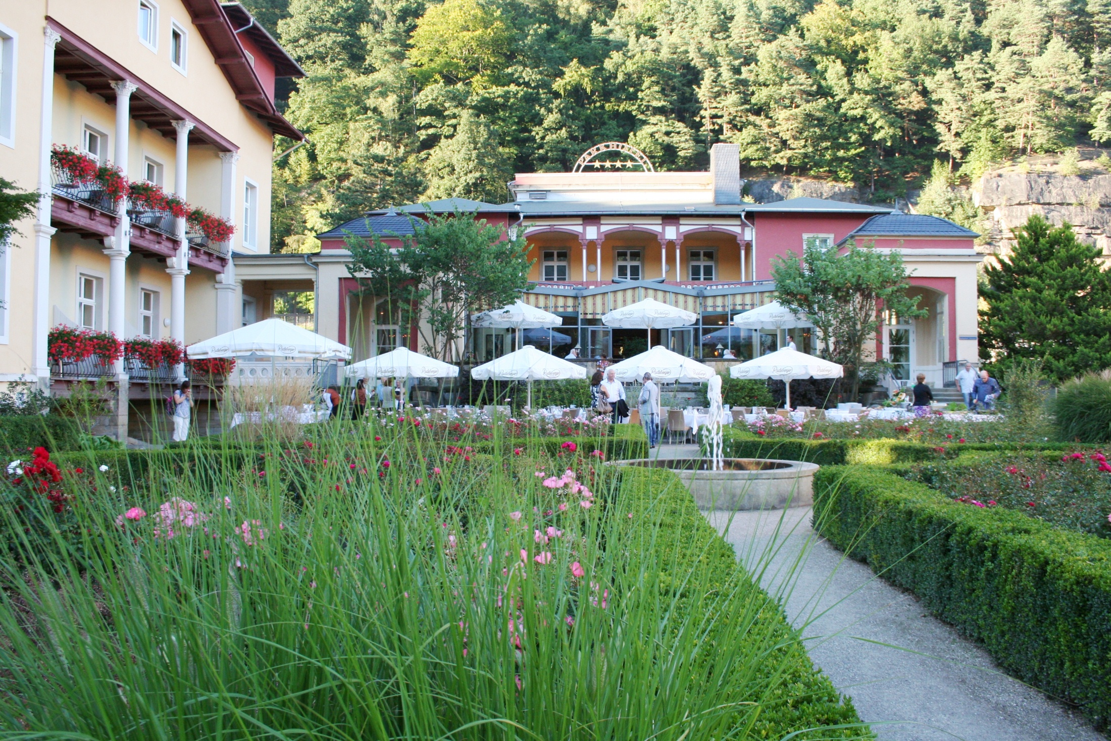 Parkhotel Bad Schandau Garten Terrasse