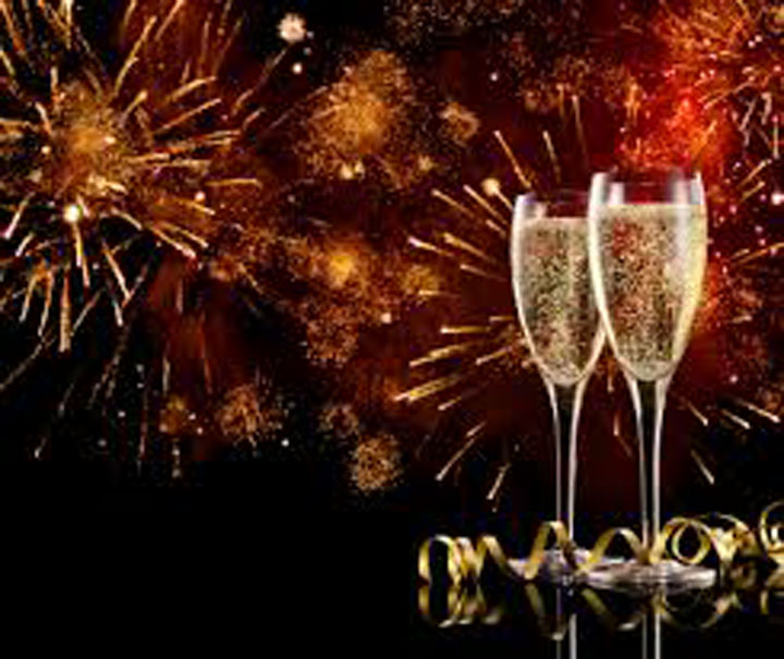 Silvester Champagnerglas
